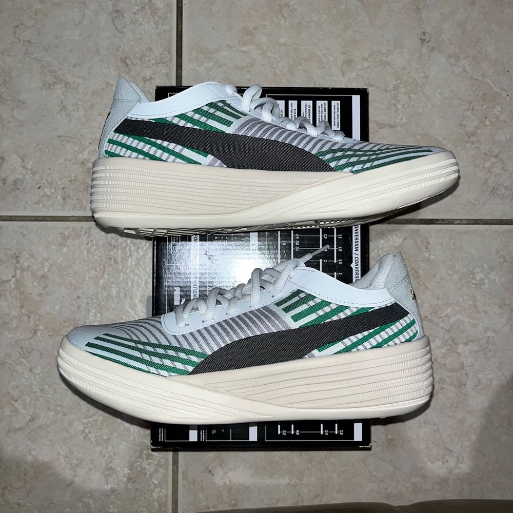 Puma Celtic Coast to Coast Basketball Sneakers White & Green Shoes